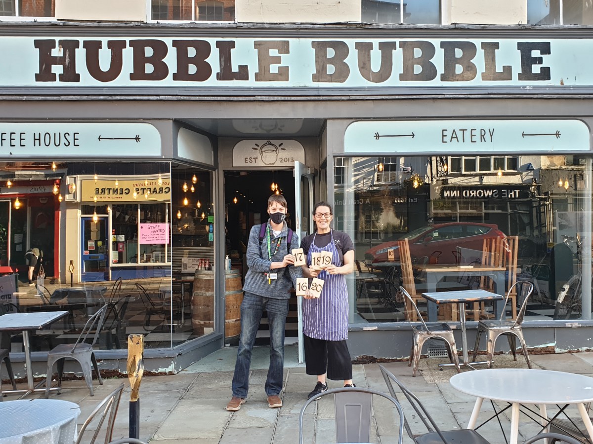 Table Numbers for The Hubble Bubble Coffee&nbsp;House